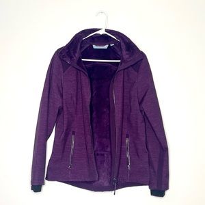 Purple Free Country Softshell Jacket With Fleece Lining - Size: Large
